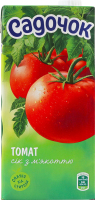 Сік з м'якоттю стерилізований Томат Садочок т/п 0.95л
