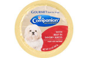 Companion Gourmet Food for Dogs with Beef