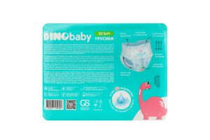 Трусики-подгузники для детей 7-14кг 4 3D Soft Dinobaby 32шт