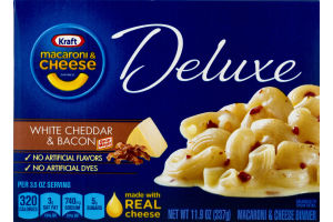 Kraft Macaroni & Cheese Deluxe White Cheddar & Bacon