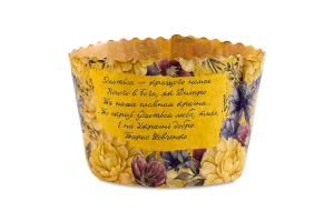 Форма для выпекания для изделий из теста бумажная 110x85мм Патриотическая ТОВ РКСП 1шт