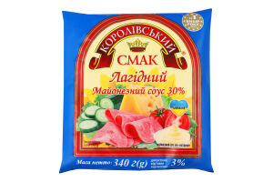 Соус майонезный 30% Нежный Королівський смак м/у 340г
