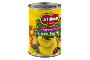 Del Monte Sliced Peaches Raspberry Flavored
