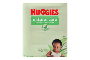 Серветки вологі для дітей Natural Care Huggies 4х56шт