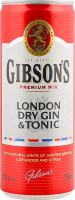 Напiй алкогольний Gin&Tonic 5% 250мл ж/б Gibson's