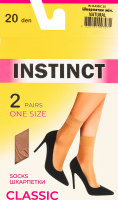 Шкарпетки жіночі Instinct Classic 20den 23-25 natural 2пари