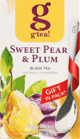 Чай черный байховый мелкий с ароматом груши и сливы G'tea! к/у 20х1.5г