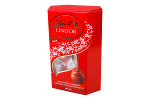 Цукерки молочний шоколад Lindor Lindt к/у 200г