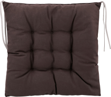 Подушка на стілець Паста сіро-графітова напівпанама з зав"язками 40*40см Homeline