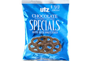 Utz Specials Chocolate Flavored Covered Bite Size Pretzels