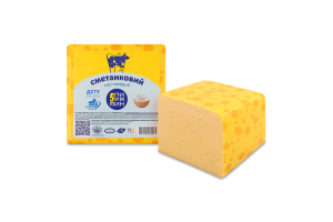 Сир 50% твердий Сметанковий Пирятин кг