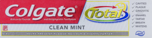 Colgate Total Anticavity Fluoride and Antigingivitis Toothpaste Clean Mint