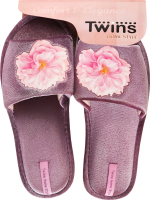 Тапочки открытые домашние женские Twins №5825 40 лиловый