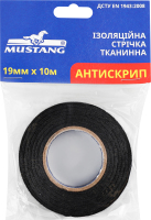 Стрічка ізоляційна тканинна 19мм*10м Мустанг