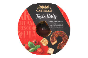 Крем-сир 65% Tomato&Basil Taste Italy Castello к/у 125г