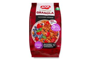 Гранола с подсластителем без добавления сахара Клубника-черника Axa м/у 300г