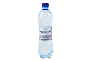 Вода мінеральна сильногазована природна лікувально-столова Куяльник п/пл 0.5л