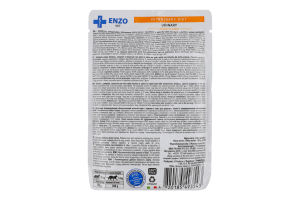 Корм д/котів Дієта при захворюванні сечовивідних шляхів з куркою в соусі 100г пауч Ензо Вет