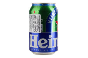 Пиво специальное 330мл 0% безалкогольное светлое фильтрованное пастеризованное Heineken ж/б