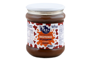 Молоко згущ. Українська Зірка 500 г скл. з цукром варене 8,5%