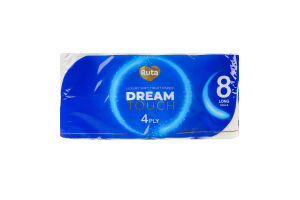 Бумага туалетная 4-х слойная Dream touch Ruta 8шт