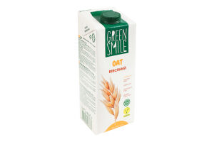 Напиток овсяный ультрапастеризованный обогащенный кальцием Green Smile т/п 1л