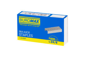 Скобы 24/6 №BM.4402 Buromax 1000шт