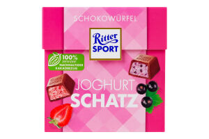 Шоколад молочный Yogurt love Шоколадные кубы Ritter Sport к/у 176г