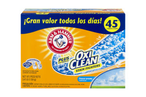 Arm & Hammer Plus OxiClean Laundry Detergent Stain Fighters Fresh Scent