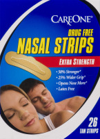 CareOne Drug Free Nasal Strips Extra Strength Tan - 26 CT