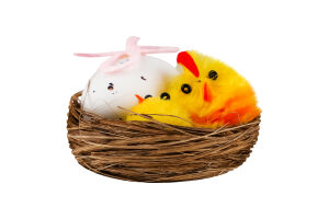 Прикраса Курча в гнізді декоративна в асорт 986451