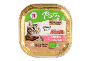 Корм для котів Les Repas Plaisir Bio з лососем