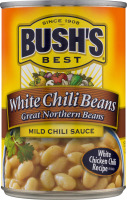 BUSH'S BEST White Chili Beans Mild Chili Sauce