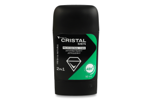 Антиперспірант-дезодорант для чоловіків 2в1 Натуральний Cristal 50мл
