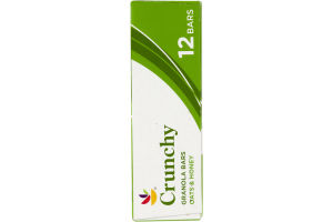 Ahold Crunchy Granola Bars Oats & Honey - 6 CT
