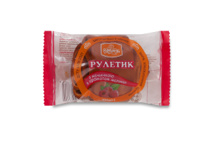Рулетик з начинкою з ароматом малини Рум'янець м/у 100г