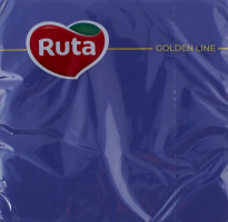 Серветки паперові 3-х шарові темно-сині 325х325мм Golden line Ruta 20шт