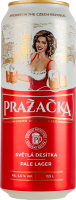 Пиво 0.5л 4% класичне світле фільтроване пастеризоване Prazacka з/б