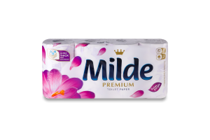Папір туалетний 3-х шаровий Relax purple Premium Milde 8шт