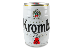 Пиво 5л 4.8% світле фільтроване пастеризоване Pils Krombacher кег
