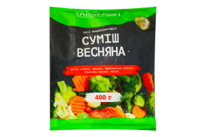 Суміш овочева швидкозаморожена Весняна Yarofruit м/у 400г