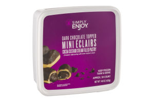 Simply Enjoy Dark Chocolate Topped Mini Eclairs - 30 CT
