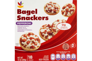 Ahold Bagel Snackers Pepperoni - 18 CT