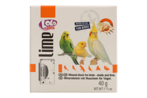 Камінь мінеральний д/птахів з мушлями 40г Lolo Pets