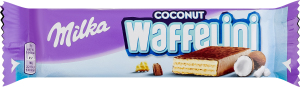 Вафля з начинкою з кокосом покрита молочним шоколадом Coconut Waffelini Milka м/у 31г