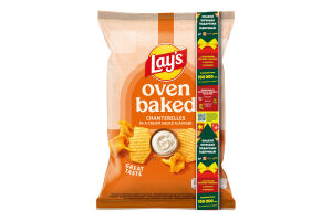 Чипсы картофельные запеченные со вкусом лисичек в сметане Oven Baked Lay's м/у 110г