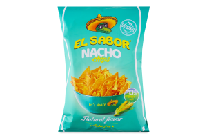 Чипсы без ароматизаторов Nacho El Sabor м/у 100г