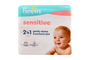 Серветки вологі Pampers Sensitive дитячі