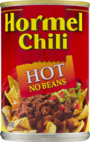 Hormel Chili Hot No Beans, 15 Ounce 