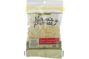 Nature's Promise Organics Organic Shredded Sharp Cheddar Cheese